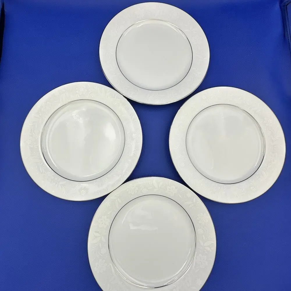Noritake Ranier 6909 Salad Dessert Plates 8 1/4